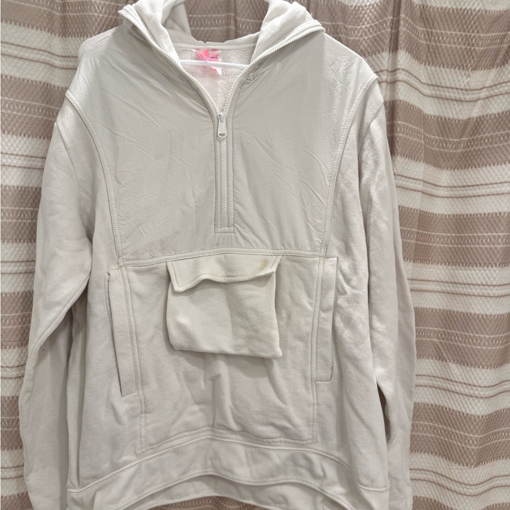 Free people White Quarter-Zip Pullover